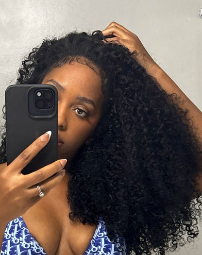 Kinky Curly Half Wig